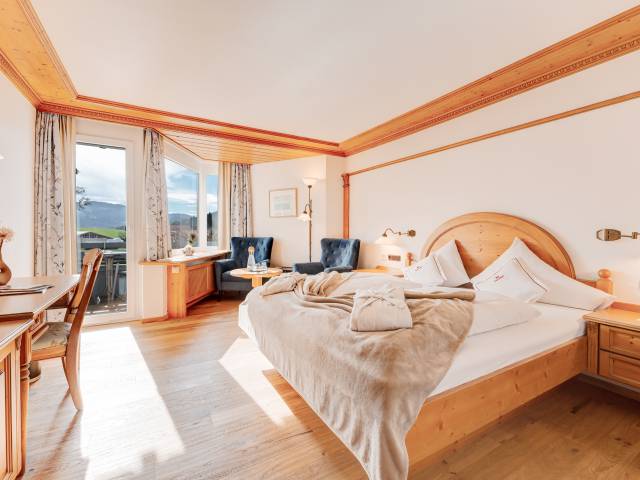 Doppelzimmer "Gartenblick" mit Balkon