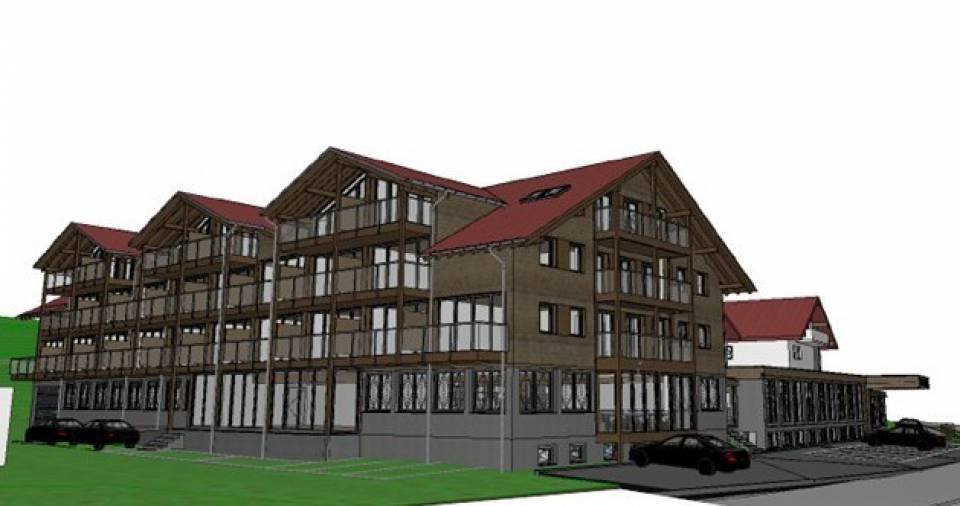 mögliche Visualisierung der Hotelerweiterung 2026