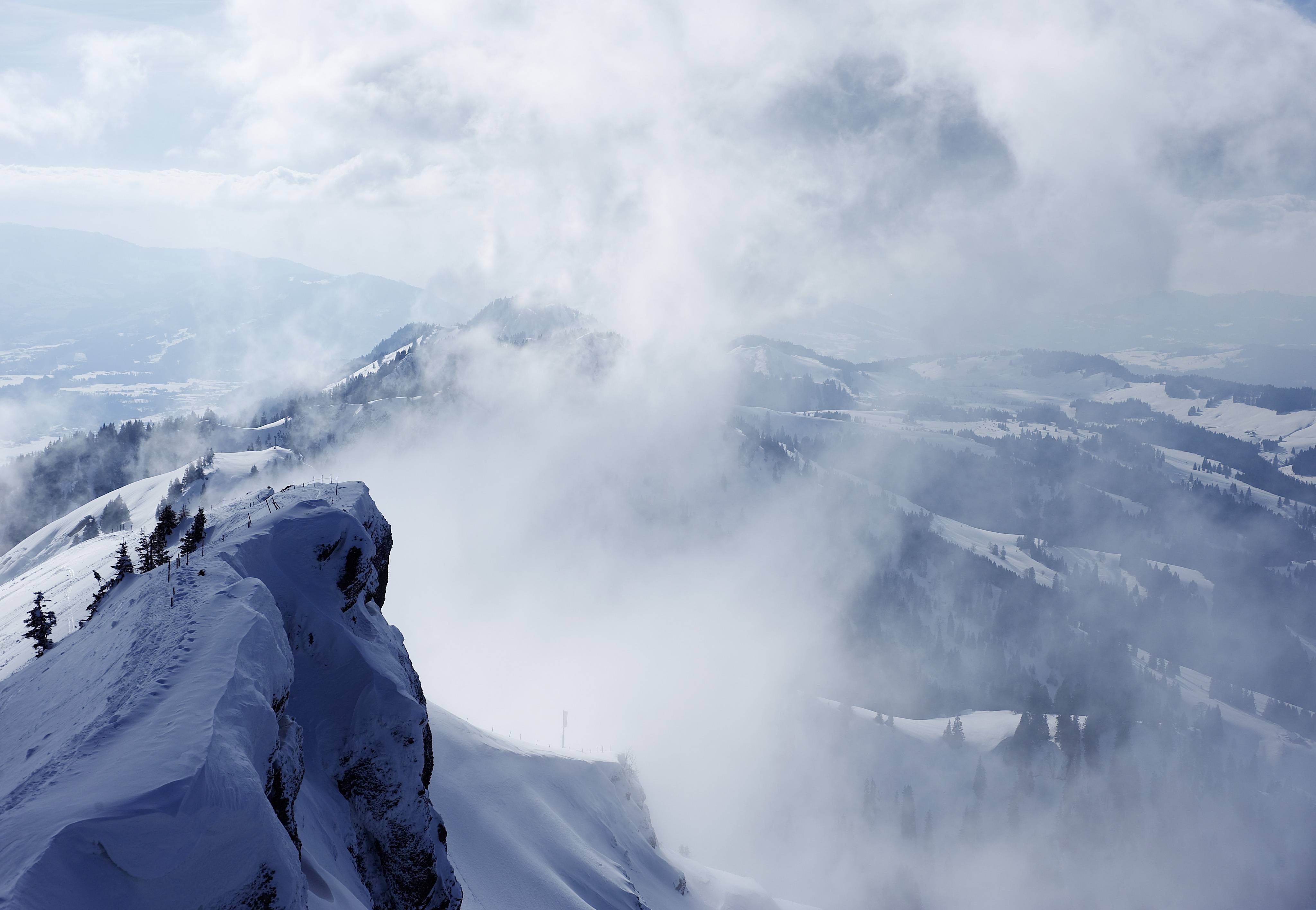 Berggipfel im Winter Allgäu