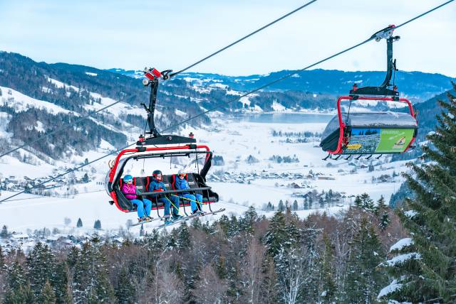 Skigondeln Skigebiet im Allgäu