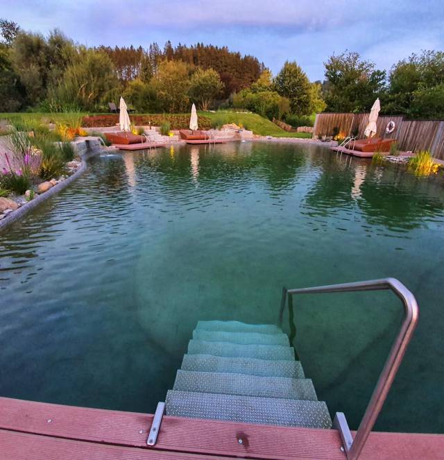 Schwimmteich Hotel Dein Engel Oberstaufen