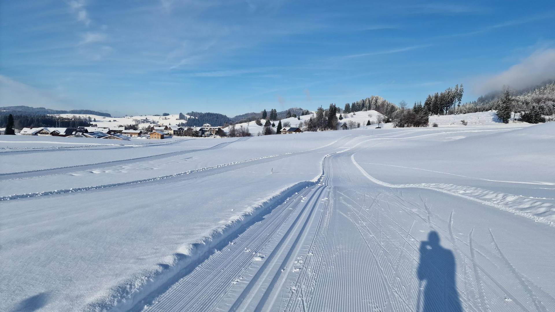 Langlaufloipe direkt vom Hotel