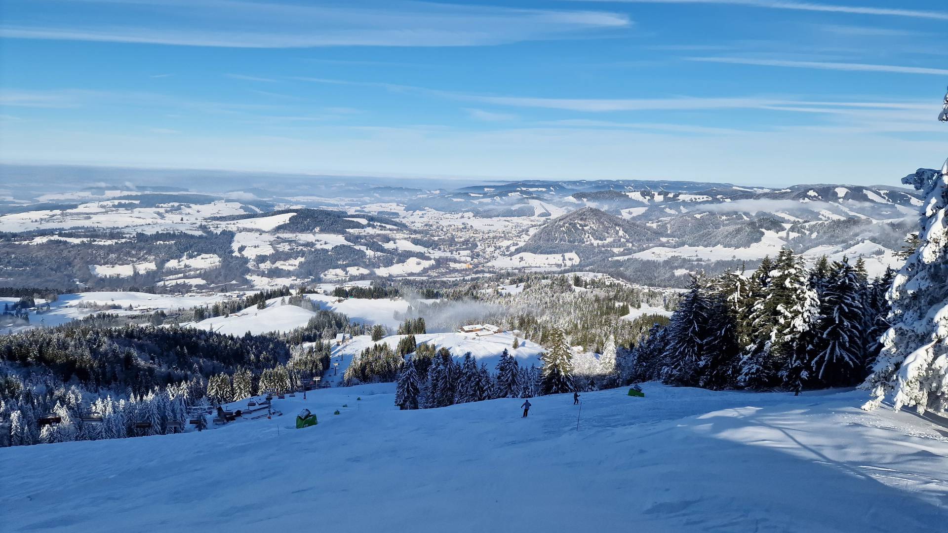 Schnee, Ski, Aussicht