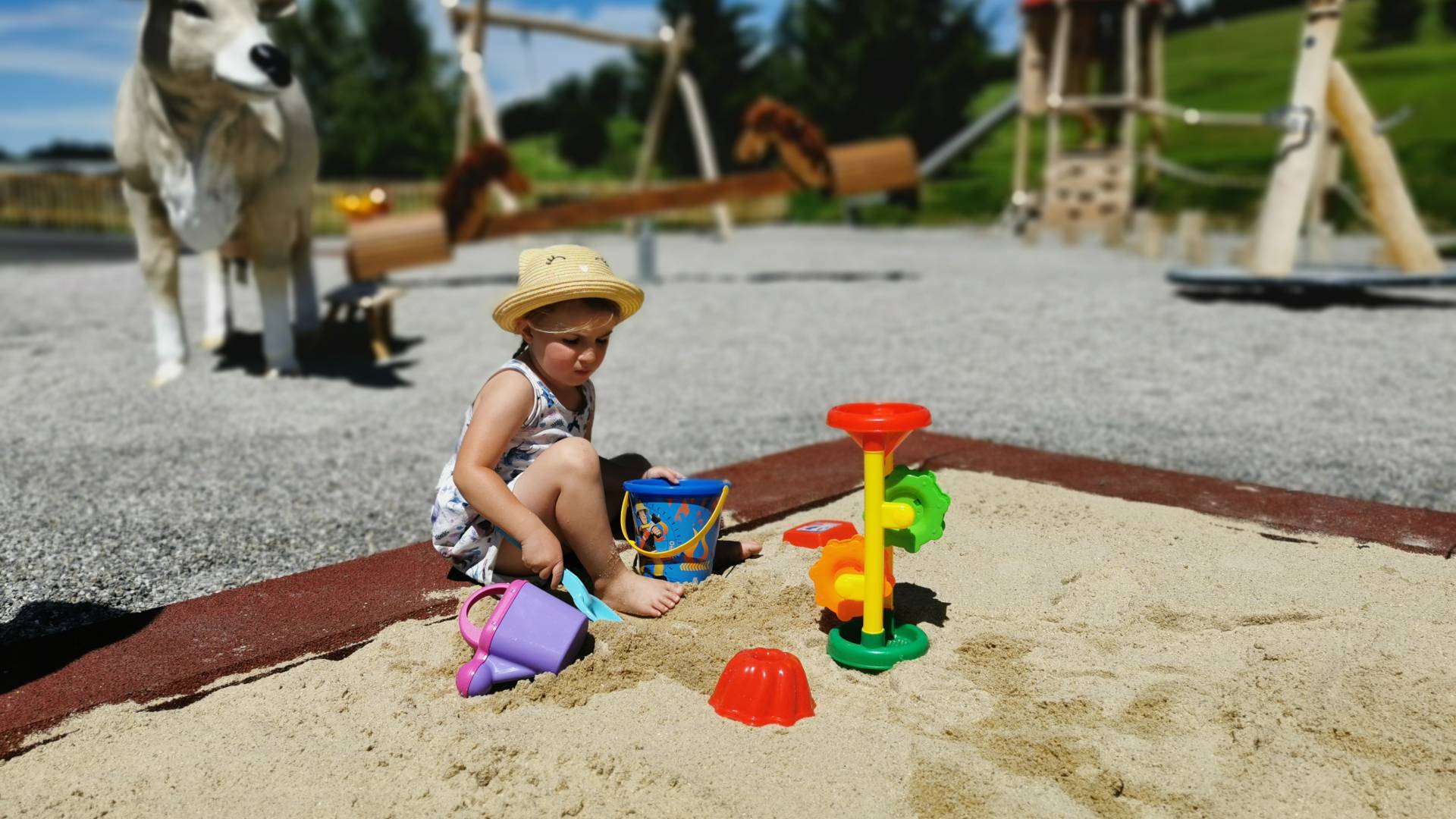 Sandkasten Spielplatz Hotel Dein Engel