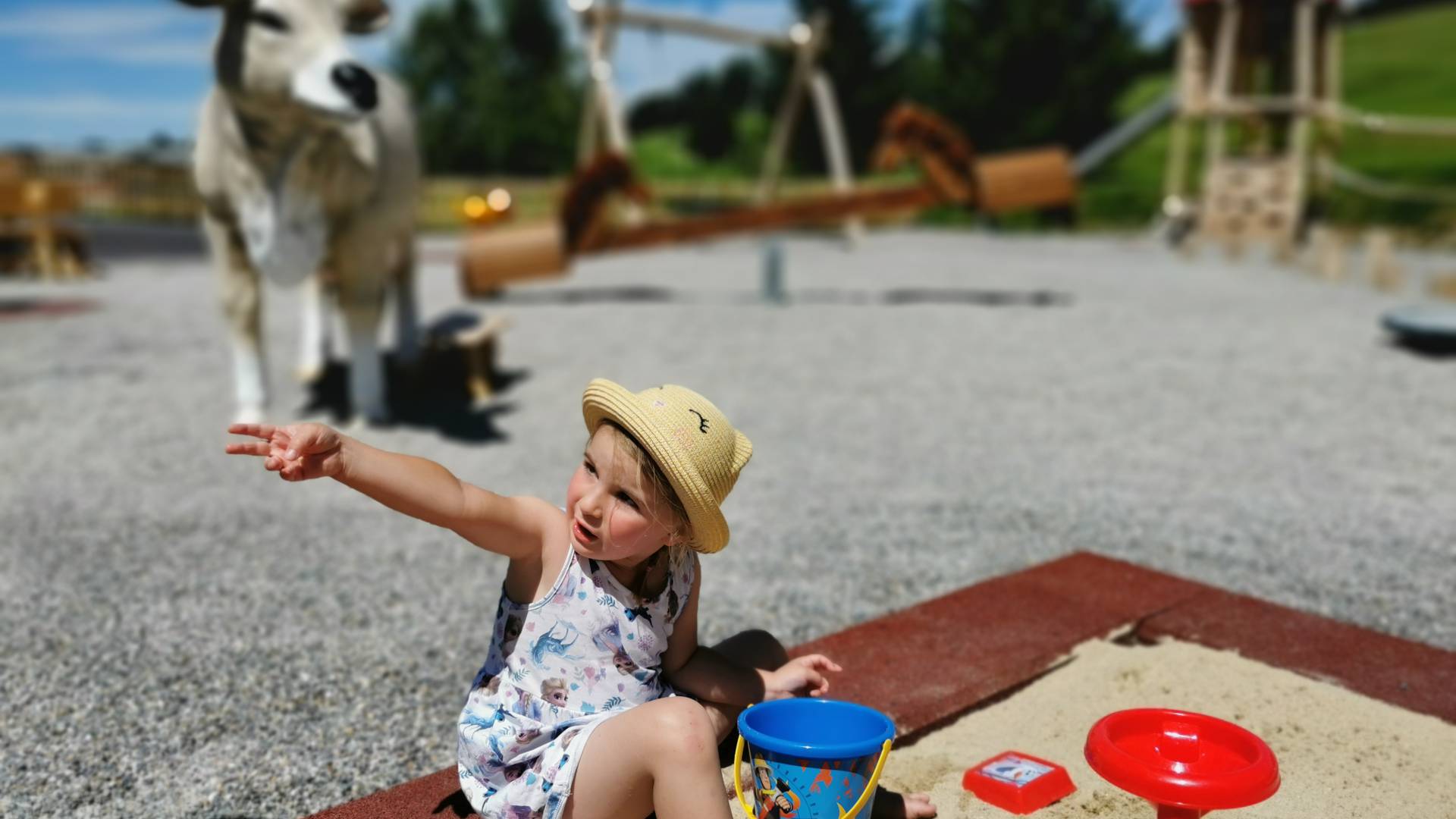 Sandkasten Spielplatz Hotel Dein Engel